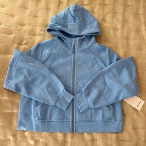 NWT lululemon Scuba Oversized Full Zip Light Blue - M/L